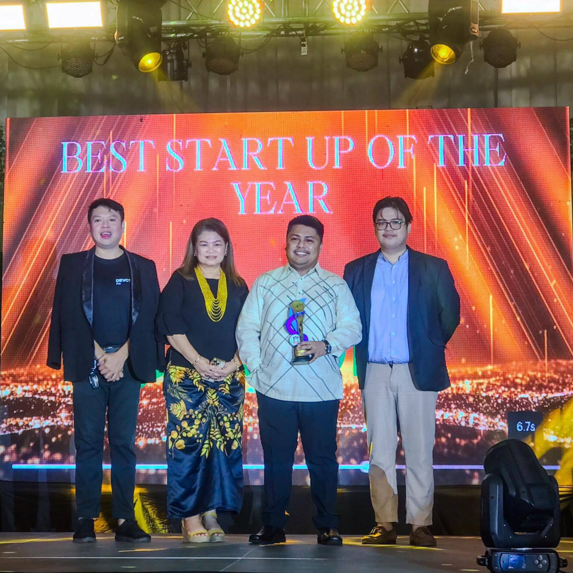 Capilli Trading team honored as Best Startup of the Year — celebrating their impact in sustainable innovation and community-driven solutions.