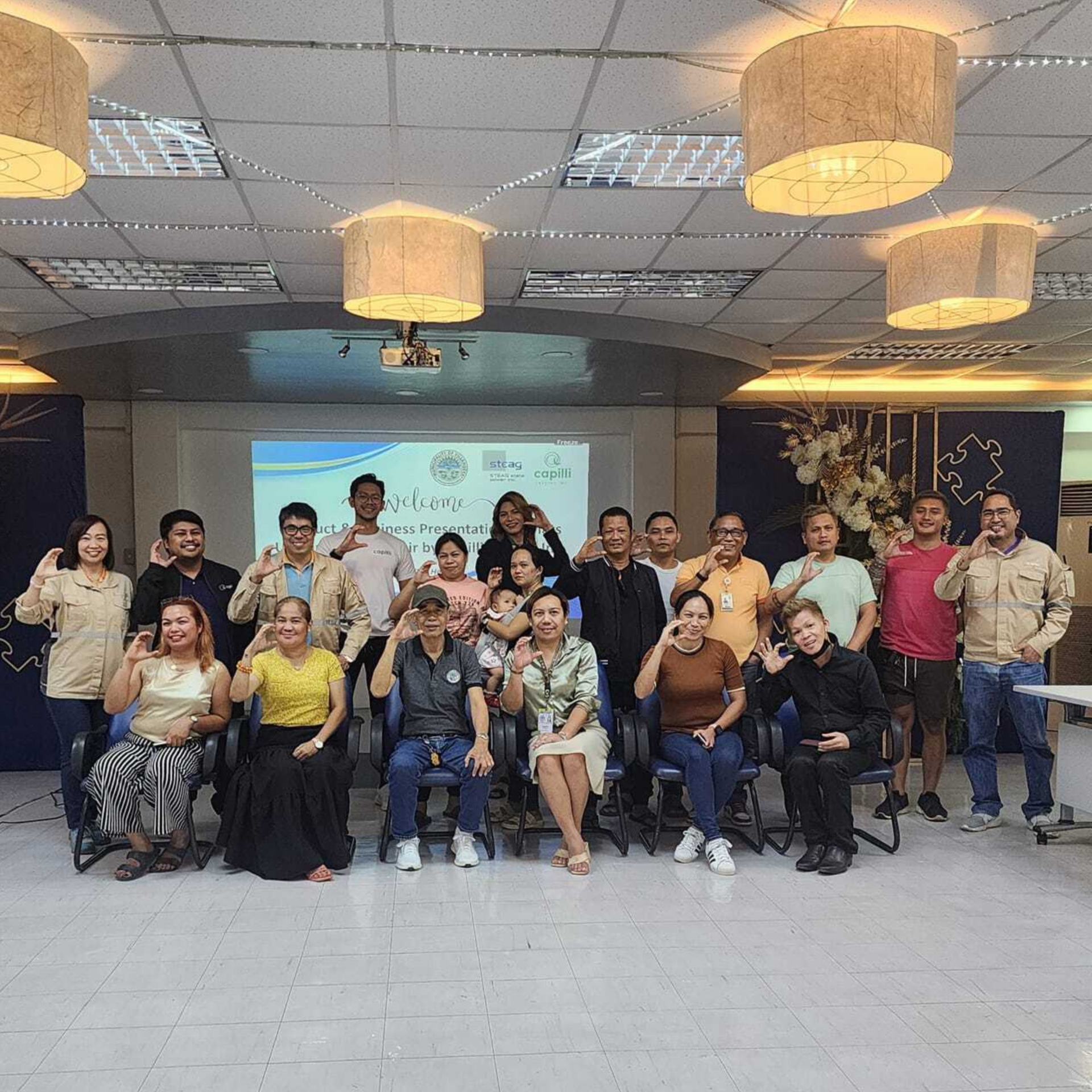 Capilli Trading’s core team—Filipino founders, partners, and cooperative leaders united in their mission to transform waste into tools for climate resilience and community empowerment.