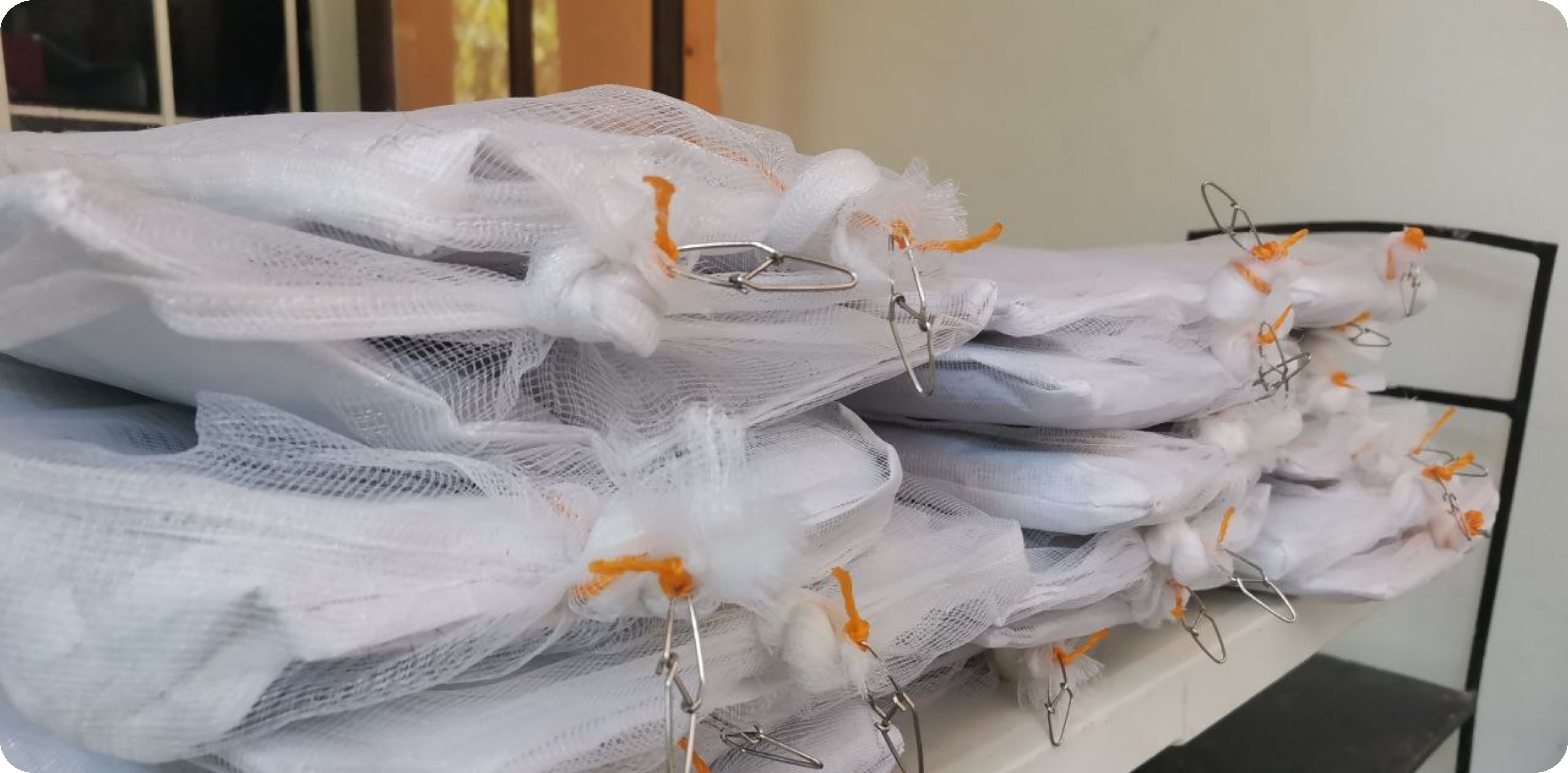 Capilli Trading’s eco-friendly flat booms made from recycled hair, designed for oil spill cleanup and coastal protection.