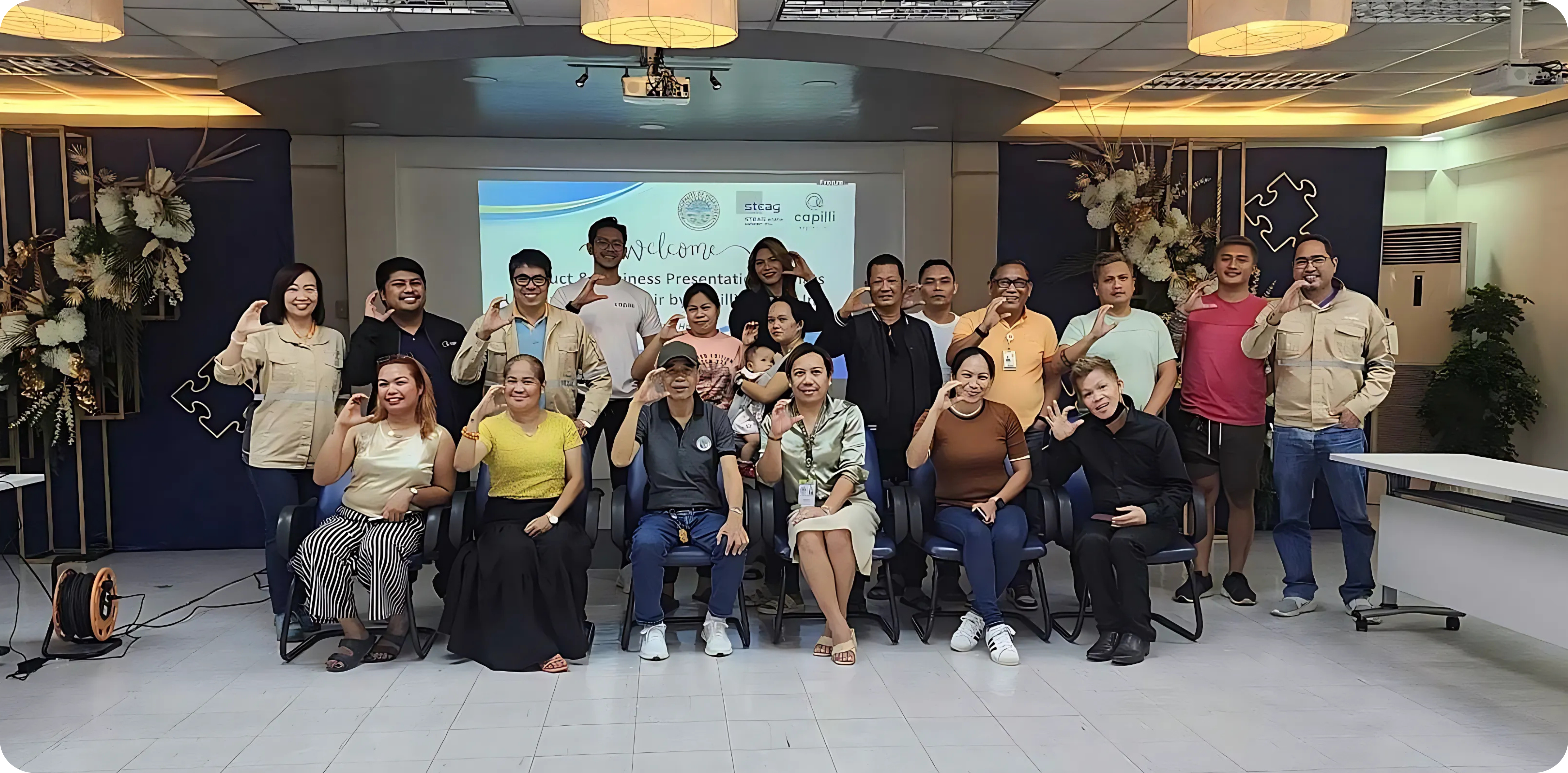 Capilli Trading’s core team—Filipino founders, partners, and cooperative leaders united in their mission to transform waste into tools for climate resilience and community empowerment.