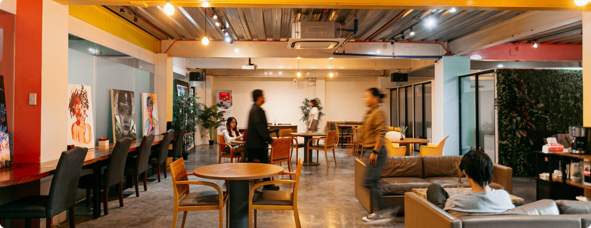 remote employees' co-working space