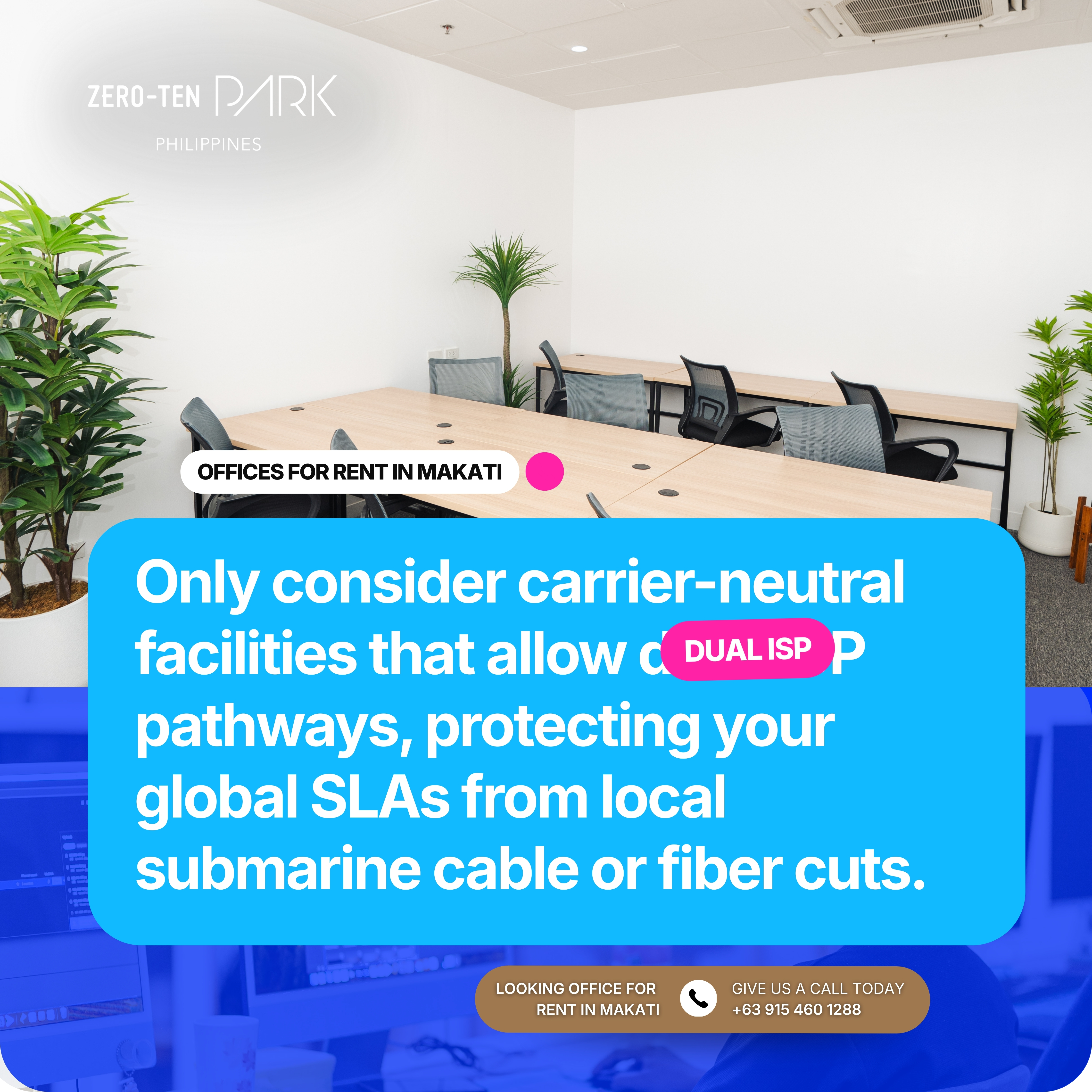 247 40 Pax+ Enterprise Office for Rent in Makati Secure & Ready for Lease - Zero-Ten Park Makati (4) 247 40 Pax+ Enterprise Office for Rent in Makati Secure & Ready for Lease - Zero-Ten Park Makati (1)