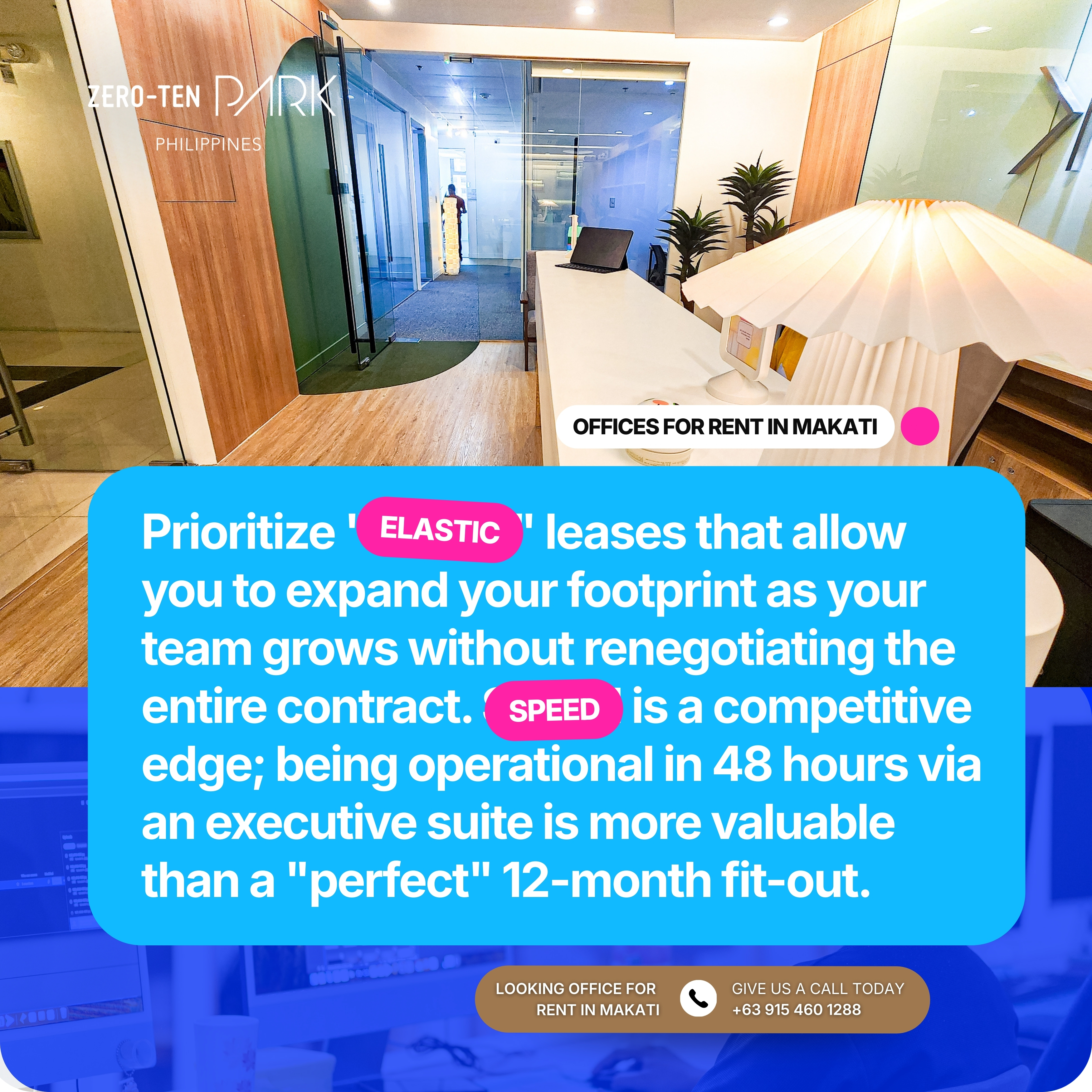 Executive Office Spaces for Rent in Makati - Zero-Ten Park Makati (1) Executive Office Spaces for Rent in Makati - Zero-Ten Park Makati